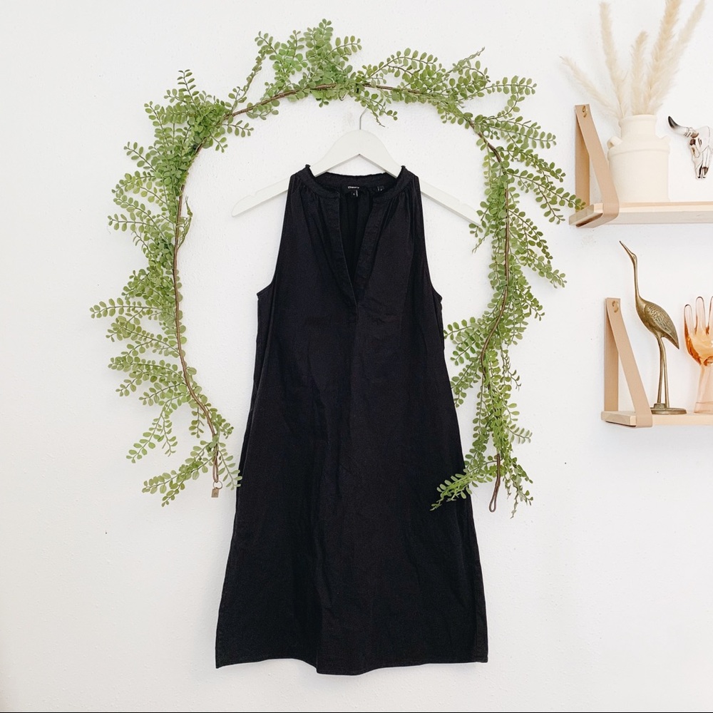 Theory Nallane Light Poplin Sleeveless Dress